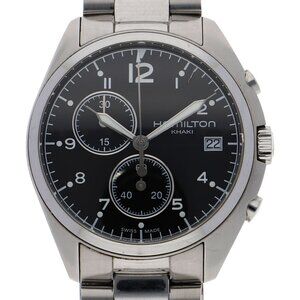 WATCH HAMILTON H76512133 Khaki Aviation black SS QZ
